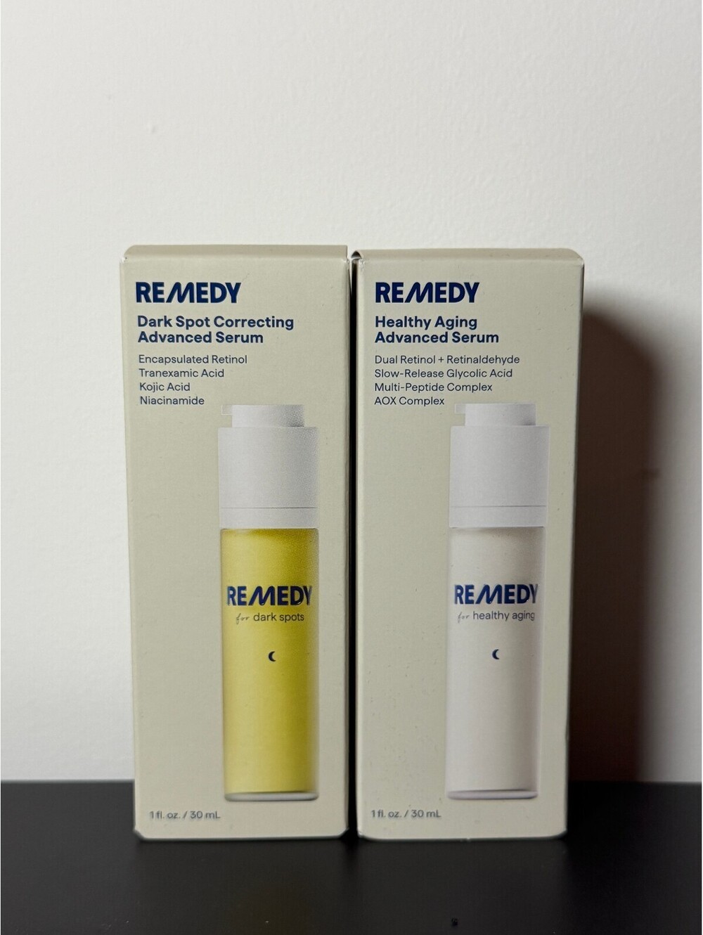 REMEDY Dark Spot Correcting + Healthy Aging Advanced Serum Duo NEW